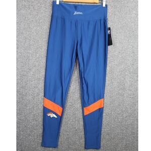 Zubaz NFL Women’s XL Denver Broncos Solid Color Team Logo Leggings NEW